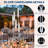 4Pcs 45.7''Tall 5 Arm Acrylic Candelabra Centerpieces for Tables, Clear Candle Holder for Wedding, Floor Candelabro Holders for Ceremony Birthday Party Home Decoration Fit 0.8 LED Candles（No Candle）