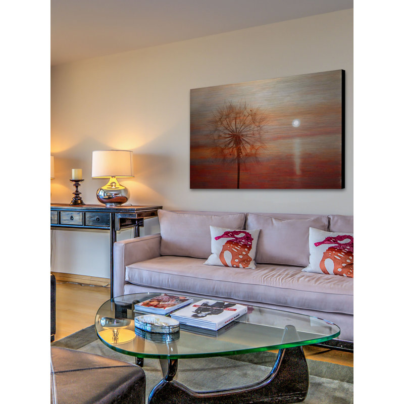 "dandy sunset" par parvez taj-impression sans cadre sur métal, H 30 po x l 45 po x P 1,5 po