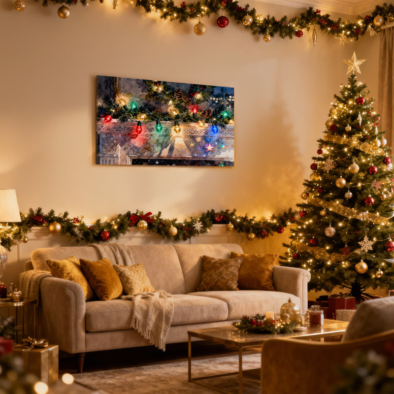 Ensemble de 3 décorations murales de Noël, H 20 po x l 30 po