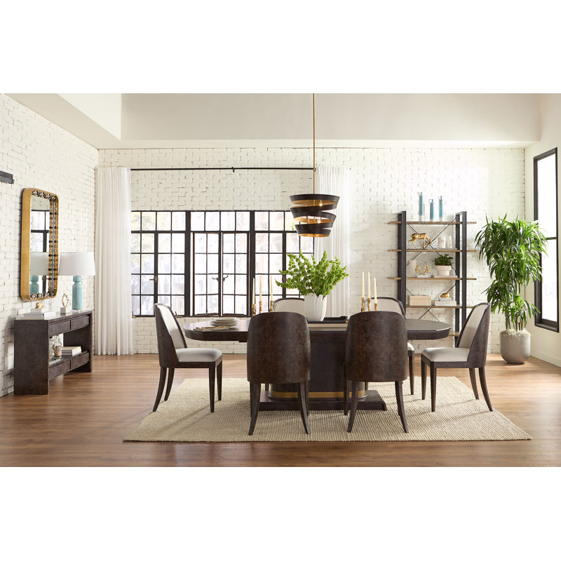 Ophelia Upholstered Dining Chair, Arabica Burl