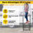 4 Steps Rv Steps With 2 Handrails, Non-slip Hot Tub Steps, Mobile Home Stairs With Non-skid Tapes, Outdoor Steps For Spa Pool, Camper, Travel Trailers, Porch