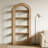 Arched  Display Shelf,5-Tier Bookshelf,Versatile Bookcase