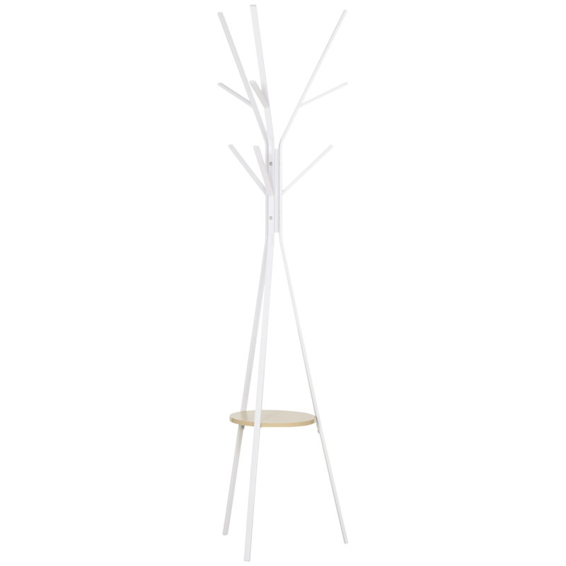 45 cm W Hall Tree, White