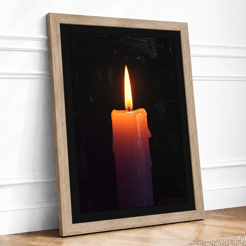 Candlelight Minimalist - Print, Oak, A4 - 29.7 x 21.0 cm