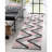 Markovich Blush Pink Modern Geometric Stripes 3D Textured Rug-64360070