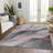 Machine Washable Indoor/Outdoor Cinead ACN1668 Pink Rug-104386932