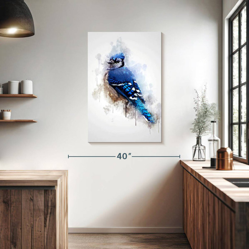 Geai bleu Brampt, H 39 po x l 26 po