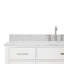Meuble-lavabo simple 60 po avec plateau en marbre de Carrare Aberdeenshire-85364455