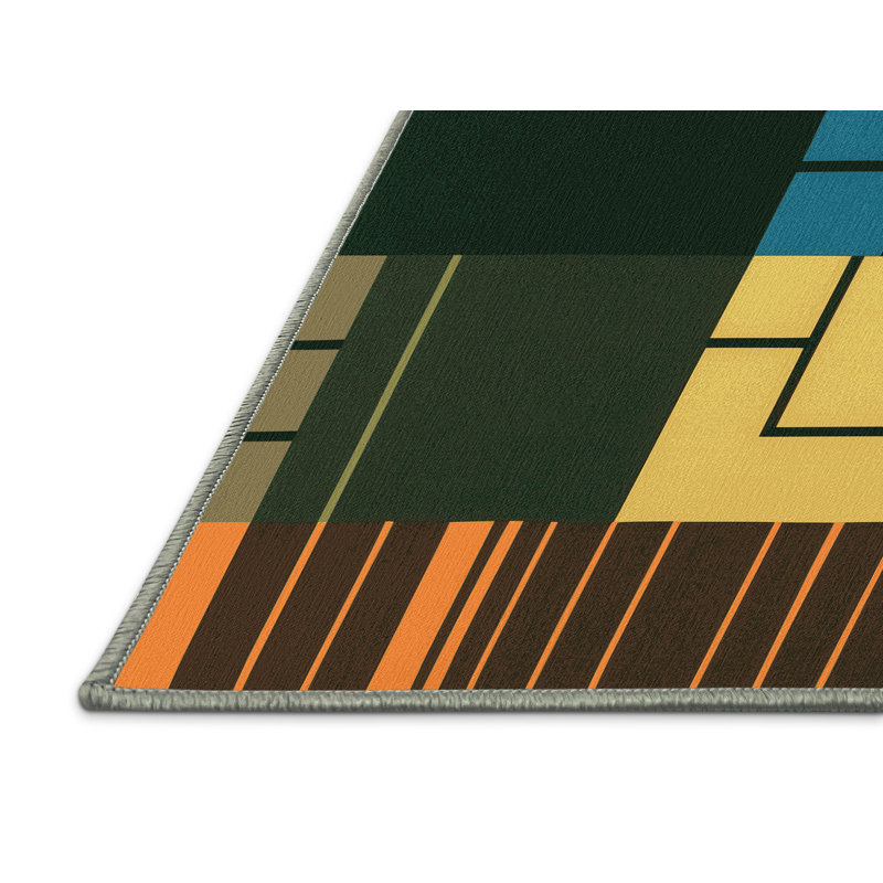 Patterned Peaks Rug, Rectangle 4' x 6'