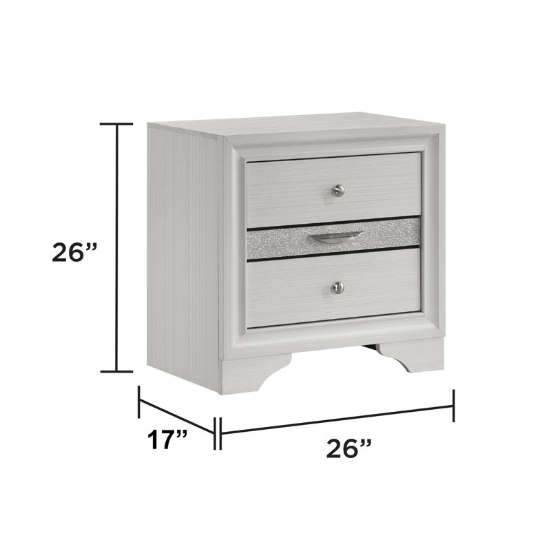 Smartt Nightstand, White