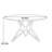Nordic simple round dining table-436534182