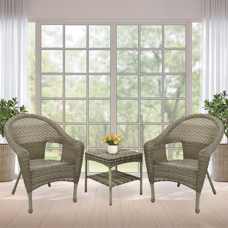 Roundtree 2 - Person Patio Conversation Set, Gray