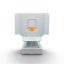 Good Ideas Adjustable Height 53'' W Steel Pool Basketball Hoop with Basketball(s) Included
