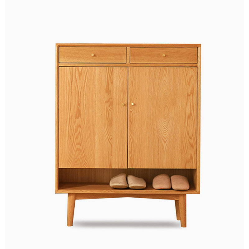 Armoire à chaussures rafraîchissante en chêne massif