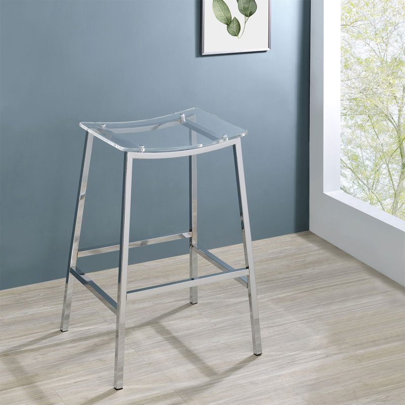 Staten Chrome Backless Bar Stool(Only Dining Chairs)