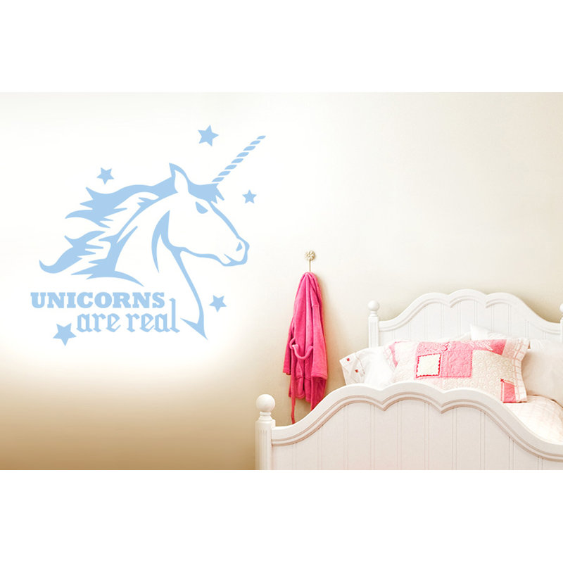 Animals Wall Decal, Light Blue