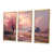 Toile avec cadre flottant or