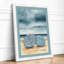 Striped Umbrellas On Sand Coastal - Print-1053837827-1053837832