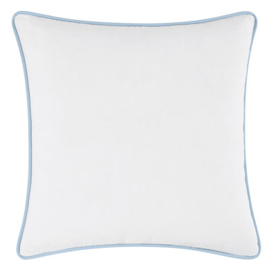 Brooklyn Loom Solid Contrast Piped Decorative Pillow