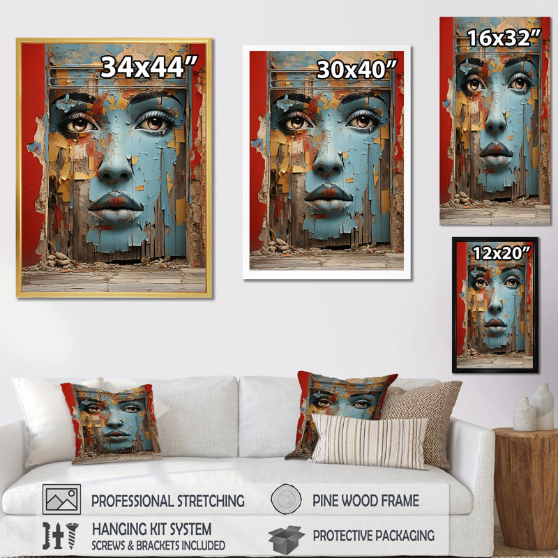 Cuba Street Art Heritage - impression, Cadre simple noir, H 40 po x l 30 po x P 1,5 po