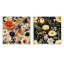 Laurier - Ensemble de 2 collages carrés botaniques abstraits-101848507-101848510