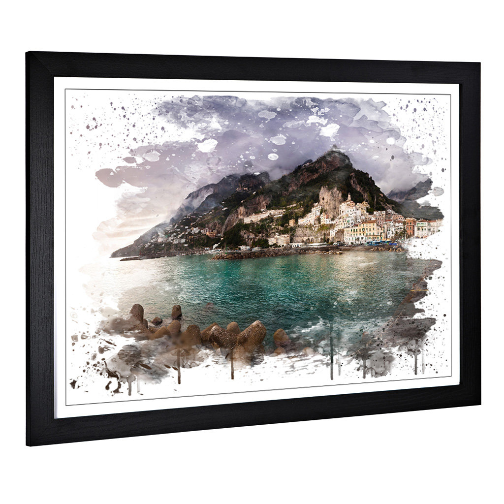 Landscape Amalfi Italy Mountain Coast - Wall Art