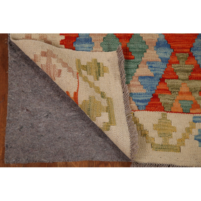 Tapis oriental multicolore Kilim 3 x 5