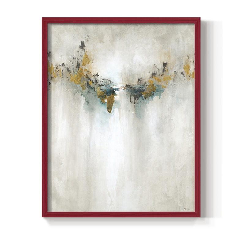 ReposePeinture sur toiles tendues, reproduction encadrée - bois massif, H 11 po x l 9 po, Rouge