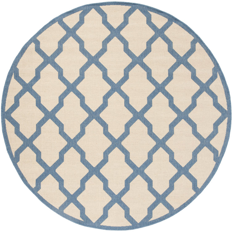 Barrister Geometric Hand Woven Indoor / Outdoor Area Rug