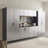 Wall Mounted Sewing Cabinet - Series, 32" W X 28" H 20" D, Metallic Gray, Gentle , Water & Heat , Robust Edge Banding 32"w 28"h 20"d Series Storage Mounted, Grey, Features, Extra Thick