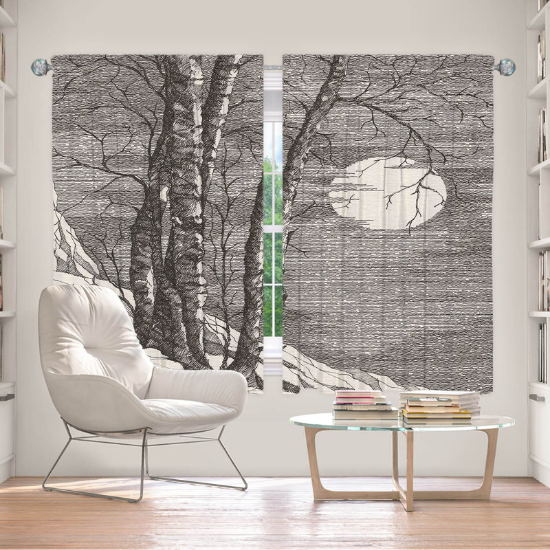 Room Darkening Curtain Pair, 56" W x 78" L