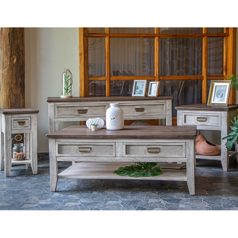 Evansville 2 Drawers With Shelf, Sofa Table