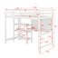 Lit mezzanine en bois avec tablettes, bureau et tableau d'écriture-113142359-112896400