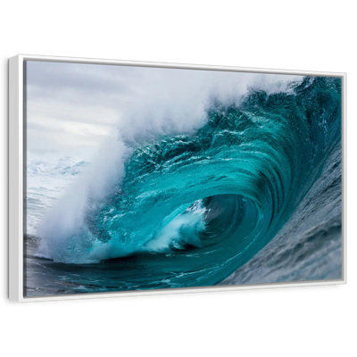 Crashing Blue Ocean Wave