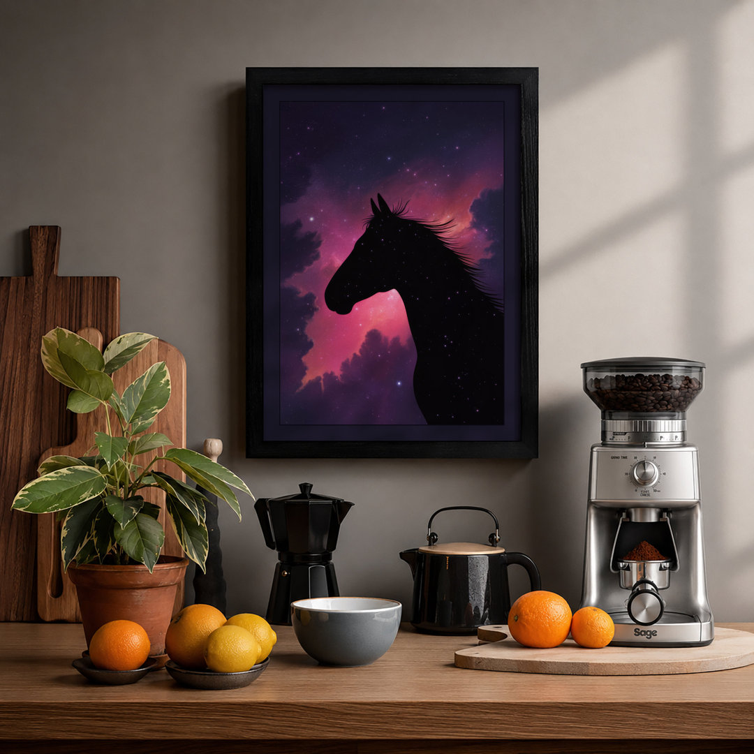Cosmic Horse Fantasy - Framed Print
