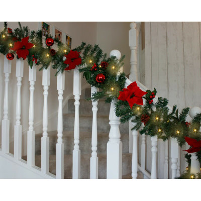 274cm Lighted Faux Pine Garland with Lights