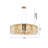 Transitional 20 Light Gold Crystal Chandelier-873443899-873443898