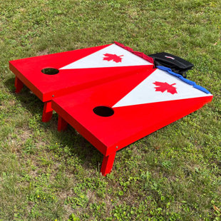 Ensemble de Cornhole avec mallette de portage Canadian Cornhole (Ensemble de 11)