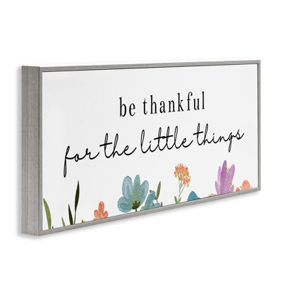 «Thankful For Little Things», estampe numérique, design par Katie Griggs