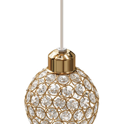 1 - Light Natural Dome Pendant