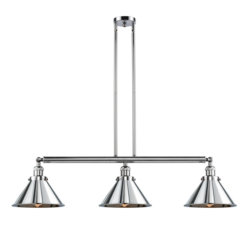 Lengby 3 - Light Kitchen Island Pendant, No Bulb Included, Polished Chrome, Polished Chrome