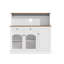 Garde-manger avec porte vitrée et tablette pour micro-ondes-590748079
