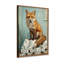 Renard sur rouleau, ensemble de 1 reproduction d'art sur toile tendue-121948145
