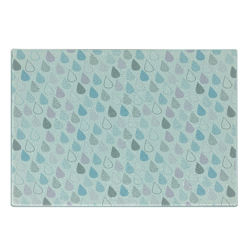 Multicolore planche à découper en verre trempé Ambesonne