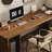 Dark Walnut Rectangular Solid Wood Writing desk-744259560