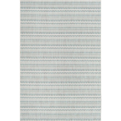 Tapis bleu sarcelle intérieur / extérieur Hewitt