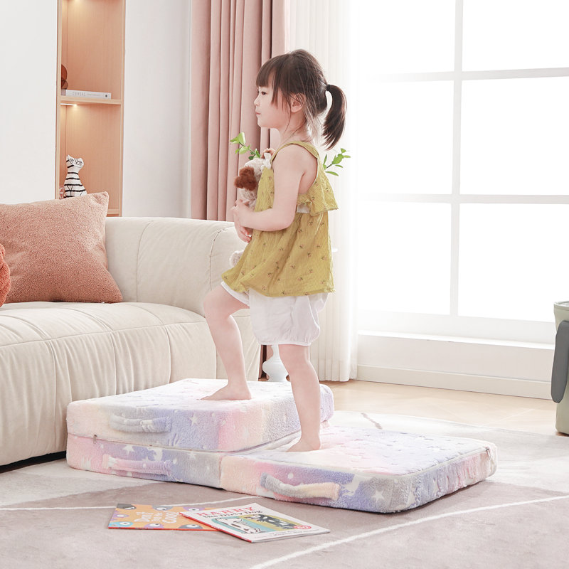 Kids Sleeper Chair,Kids Couch Sofa, Folding Toddler Couch, Twill Pegasus