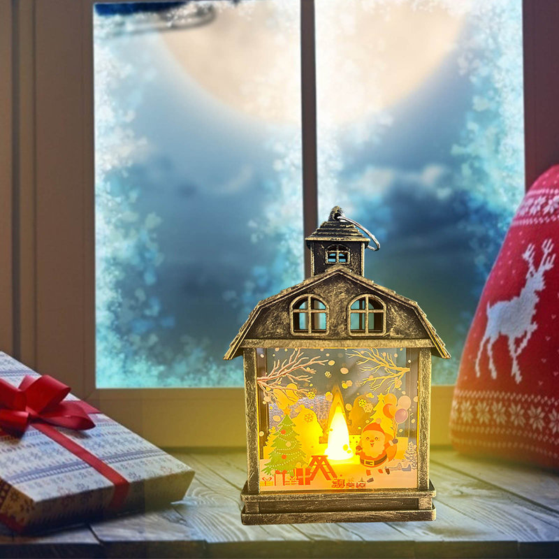 Décorations de Noël veilleuse à main ornement à DEL décoration de sapin de Noël, D