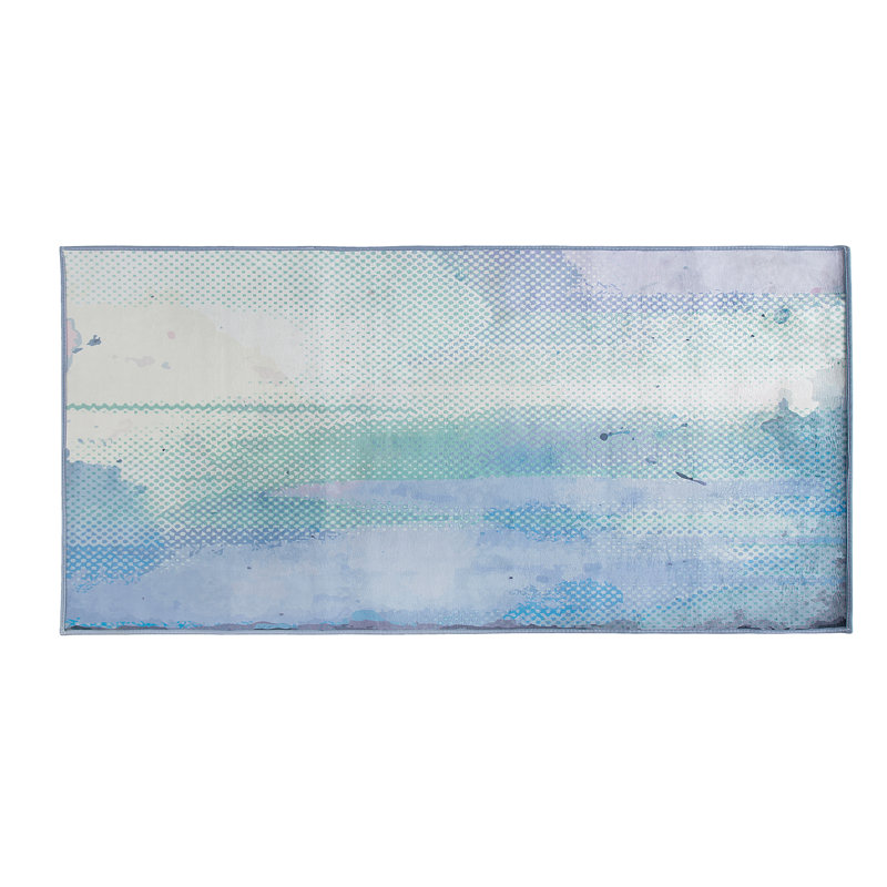 Tyrinia Abstract Flatweave Area Rug, Rectangle 80 x 150cm