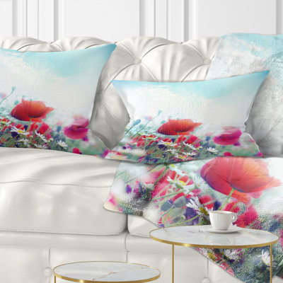Coussin lombaire floral